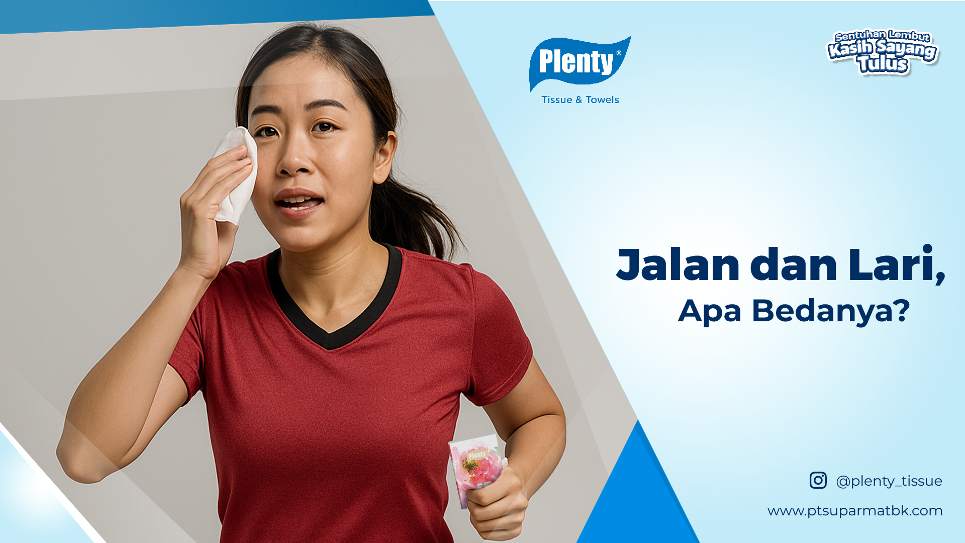 3 Perbedaan Antara Jalan dan Lari - Tissue yang Wajib di Bawa