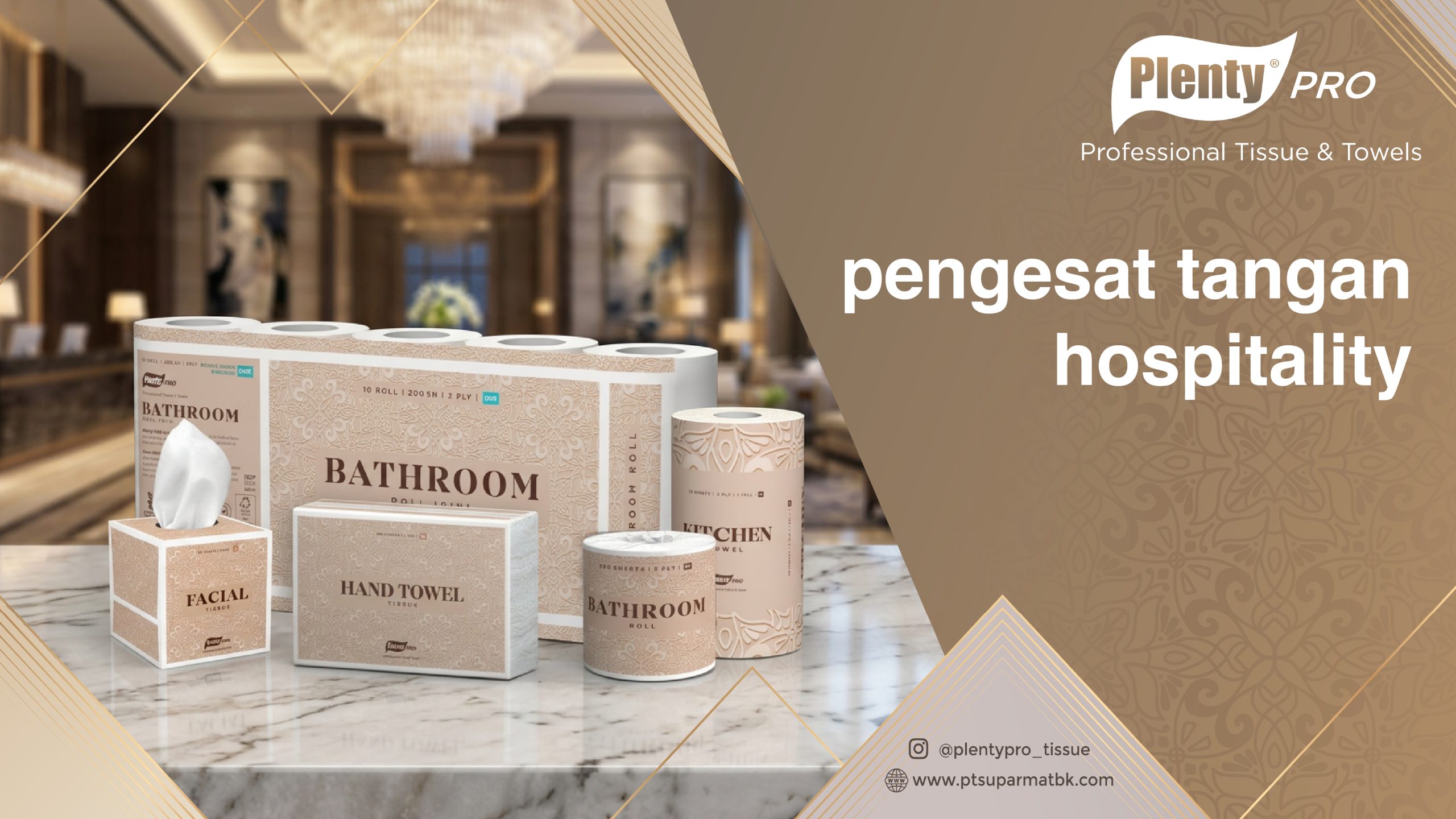 Merk Tisu Pengesat Tangan Hospitality