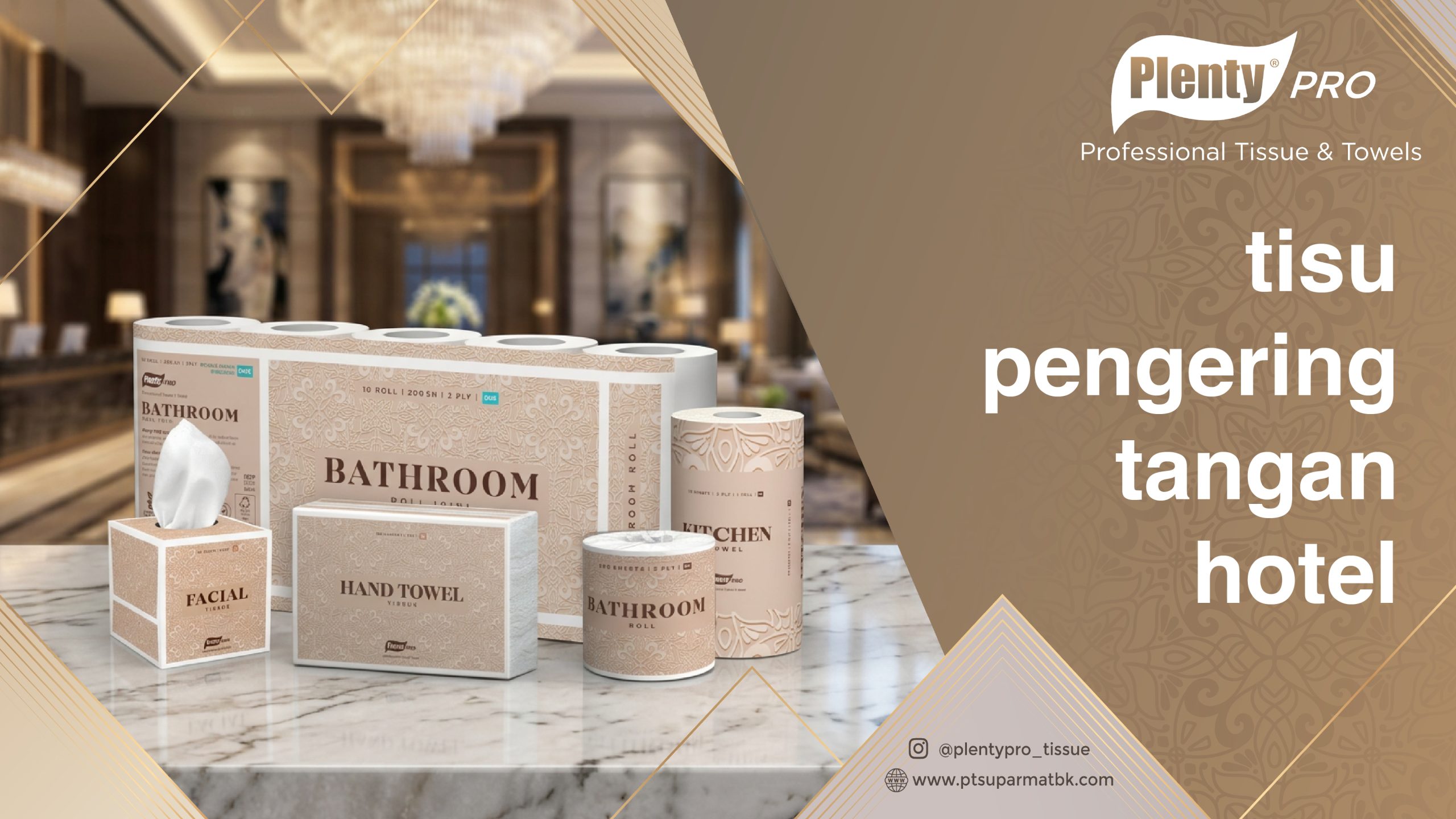 Tisu atau Kertas Pengering Tangan di Hotel