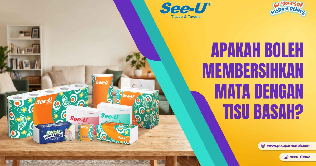 Mata dengan Tisu Basah