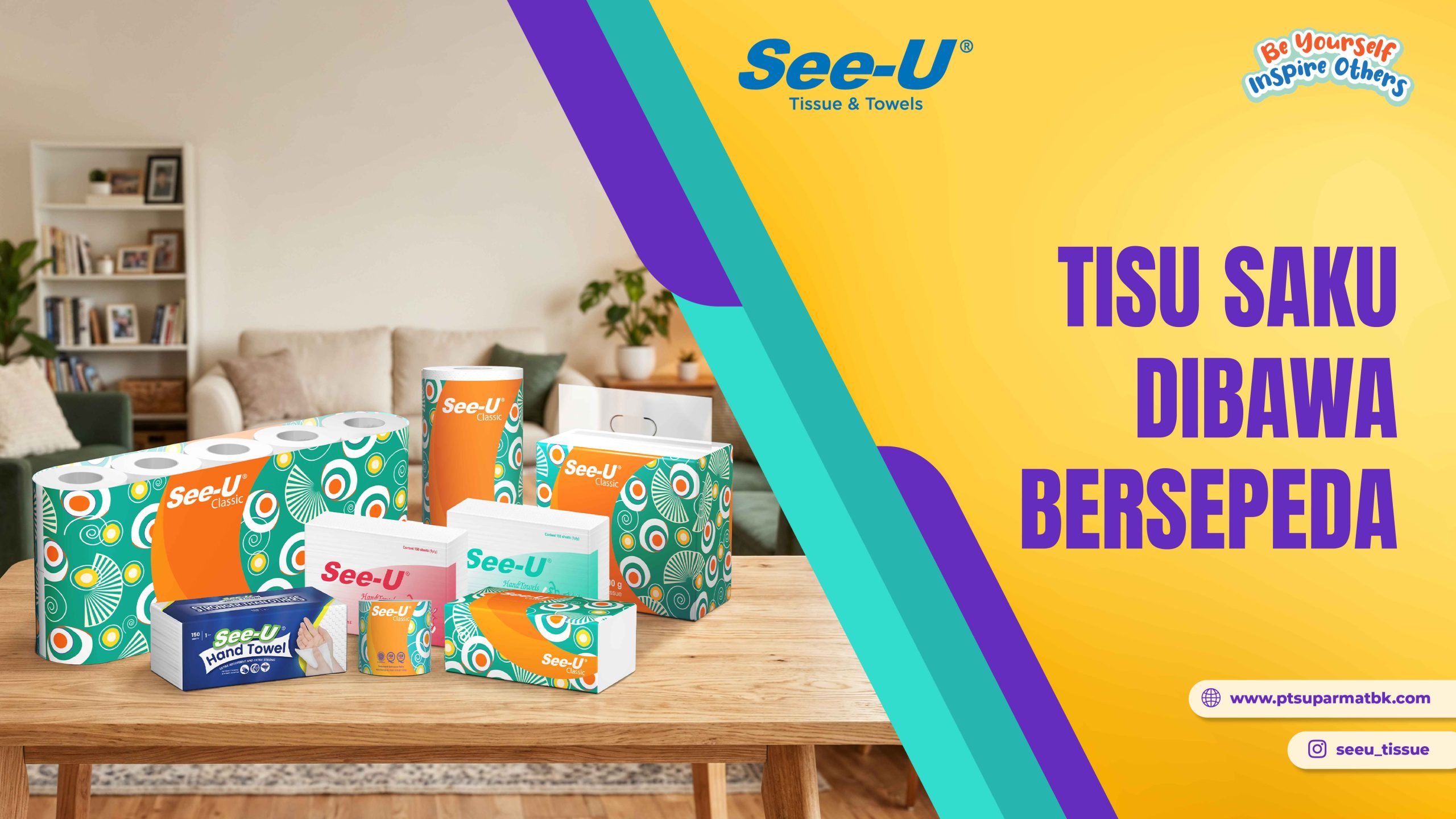 Tisu Saku Dibawa Bersepeda