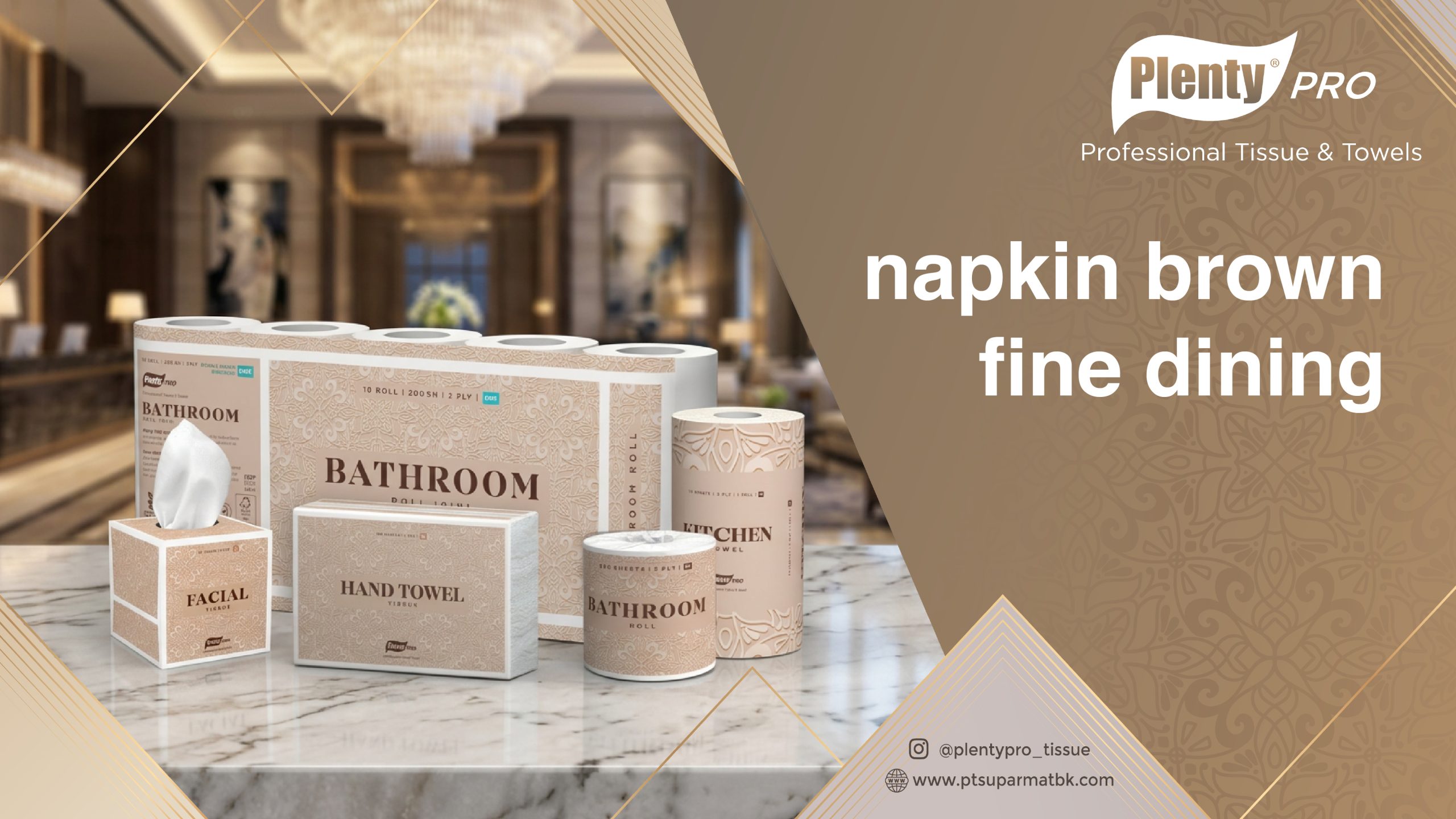 Napkin Brown Fine Dining