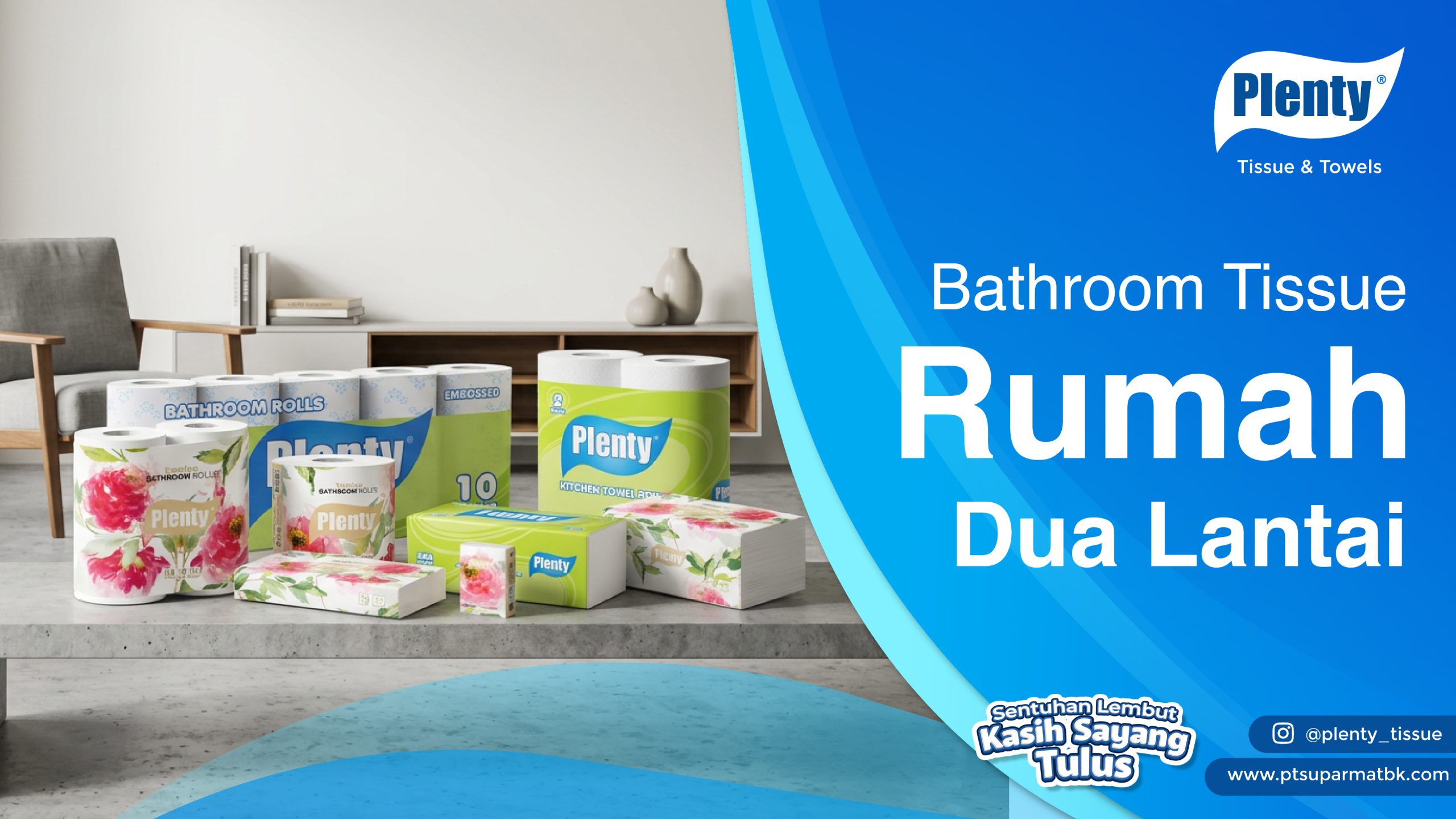 Bathroom Tissue Rumah Dua Lantai