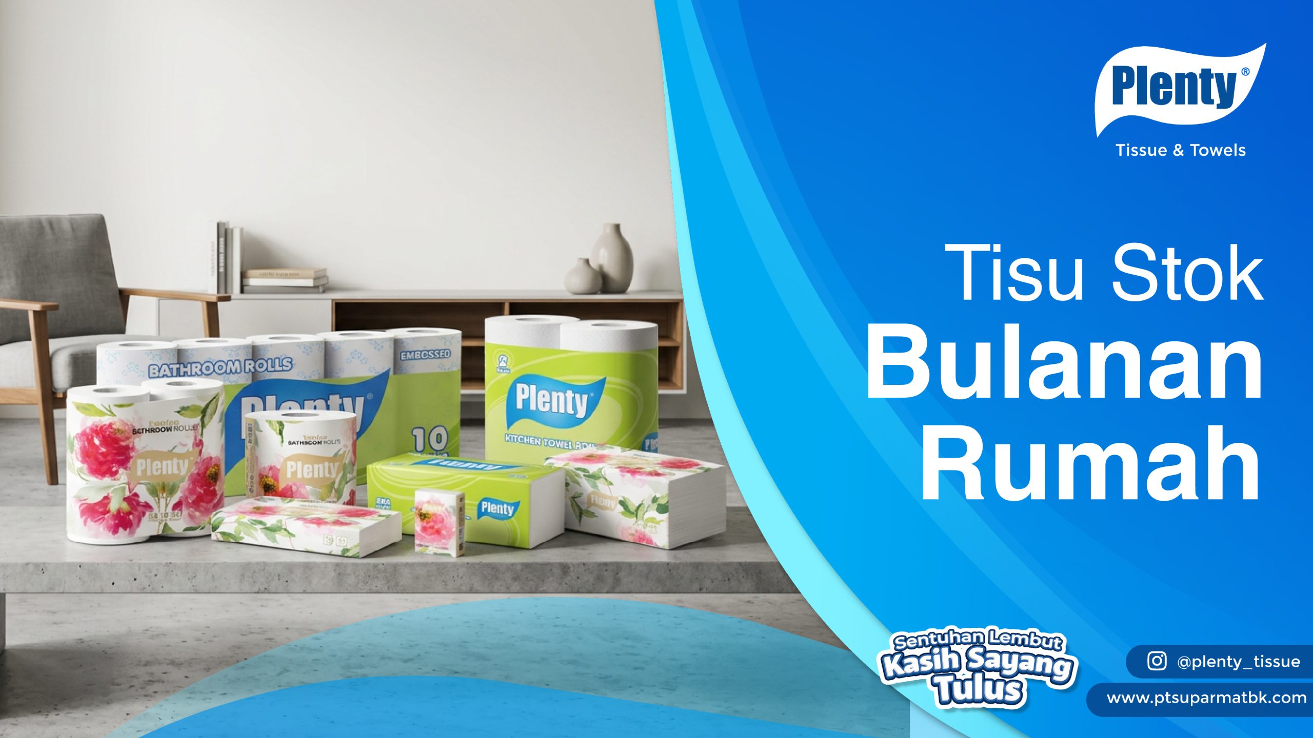 Tisu Stok Bulanan Rumah
