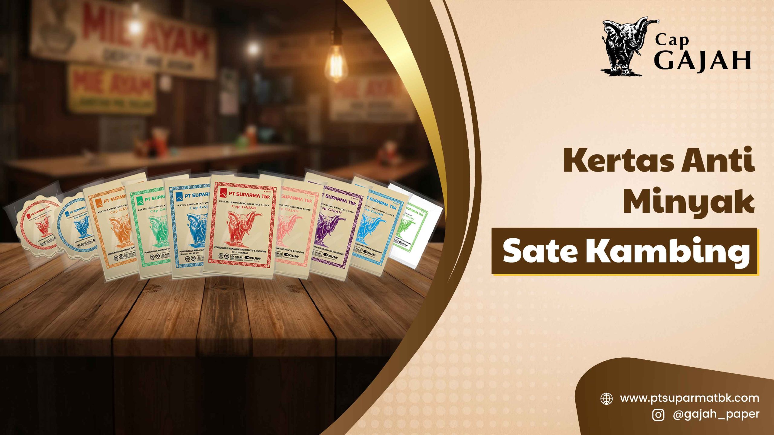 Kertas Anti Minyak Sate Kambing