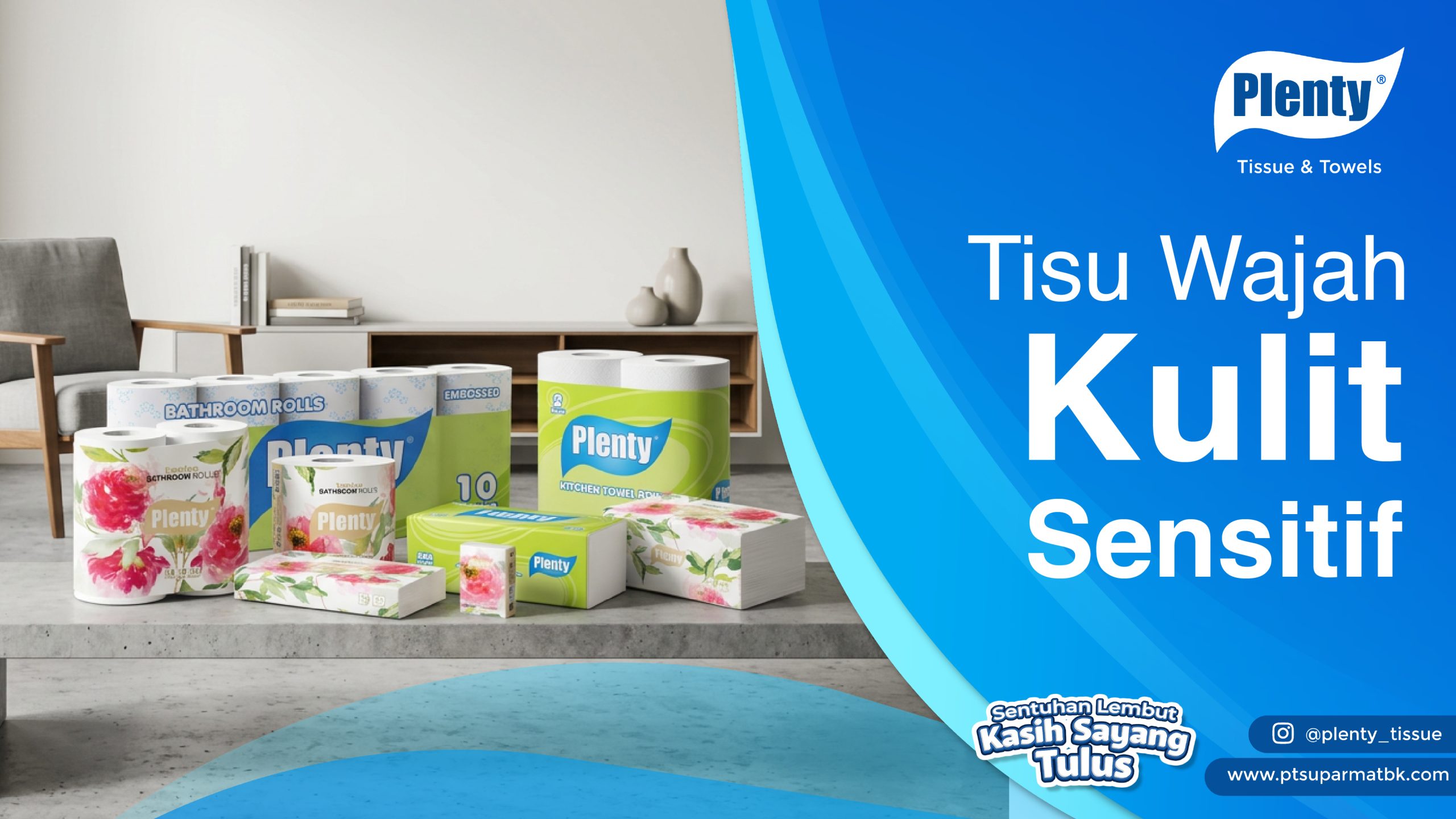 Tisu Wajah Kulit Sensitif