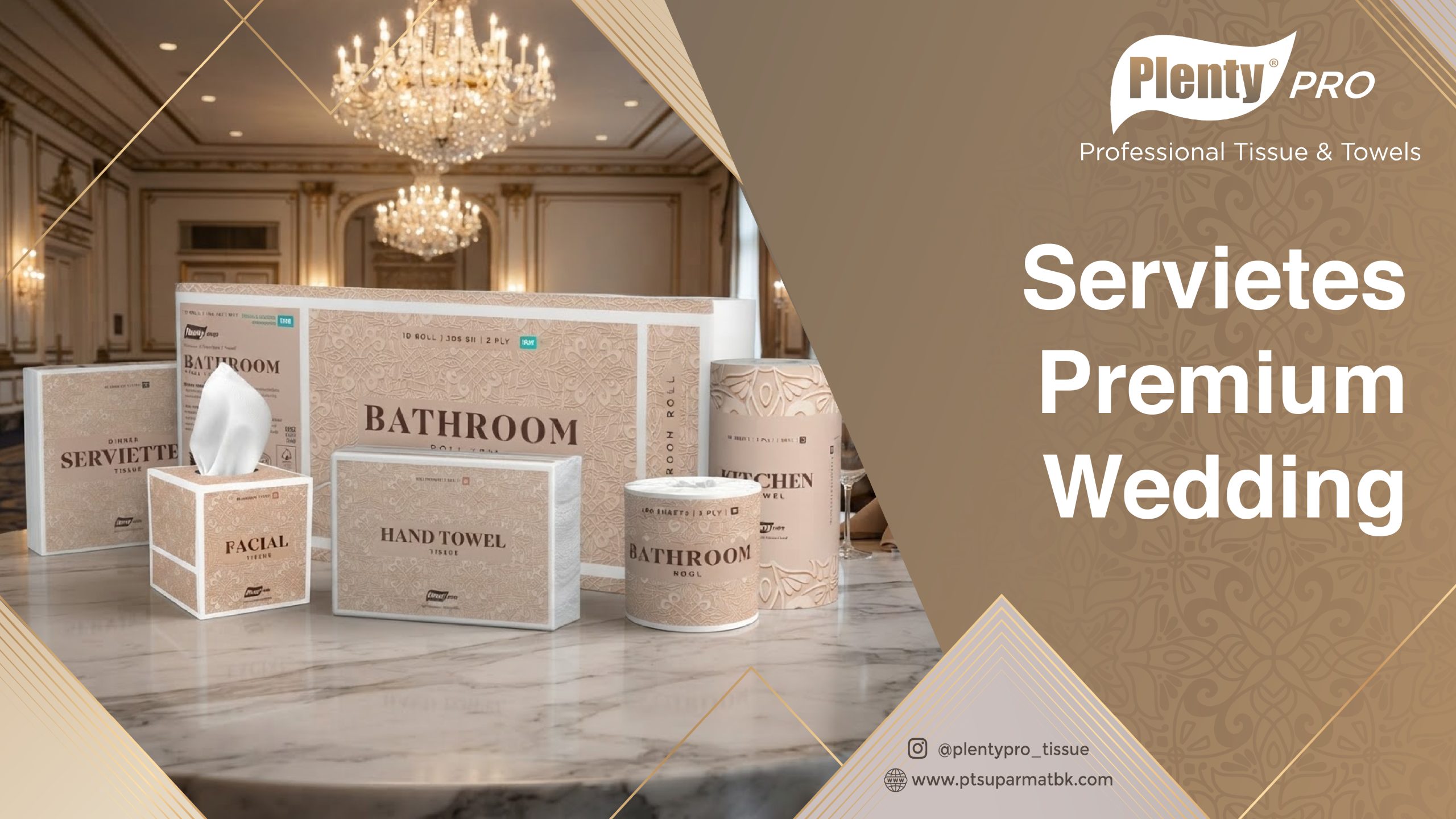 Servietes Premium Wedding