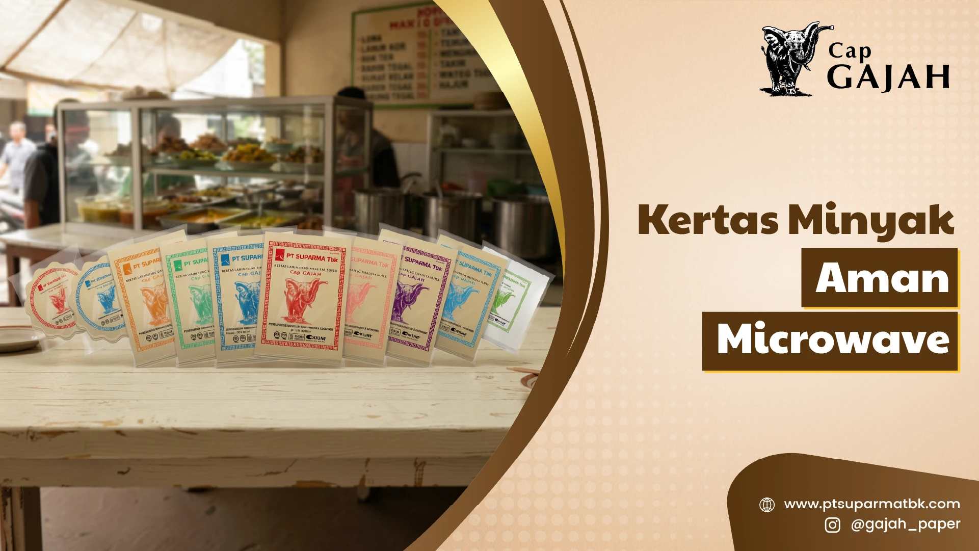 Kertas Minyak Aman di Microwave