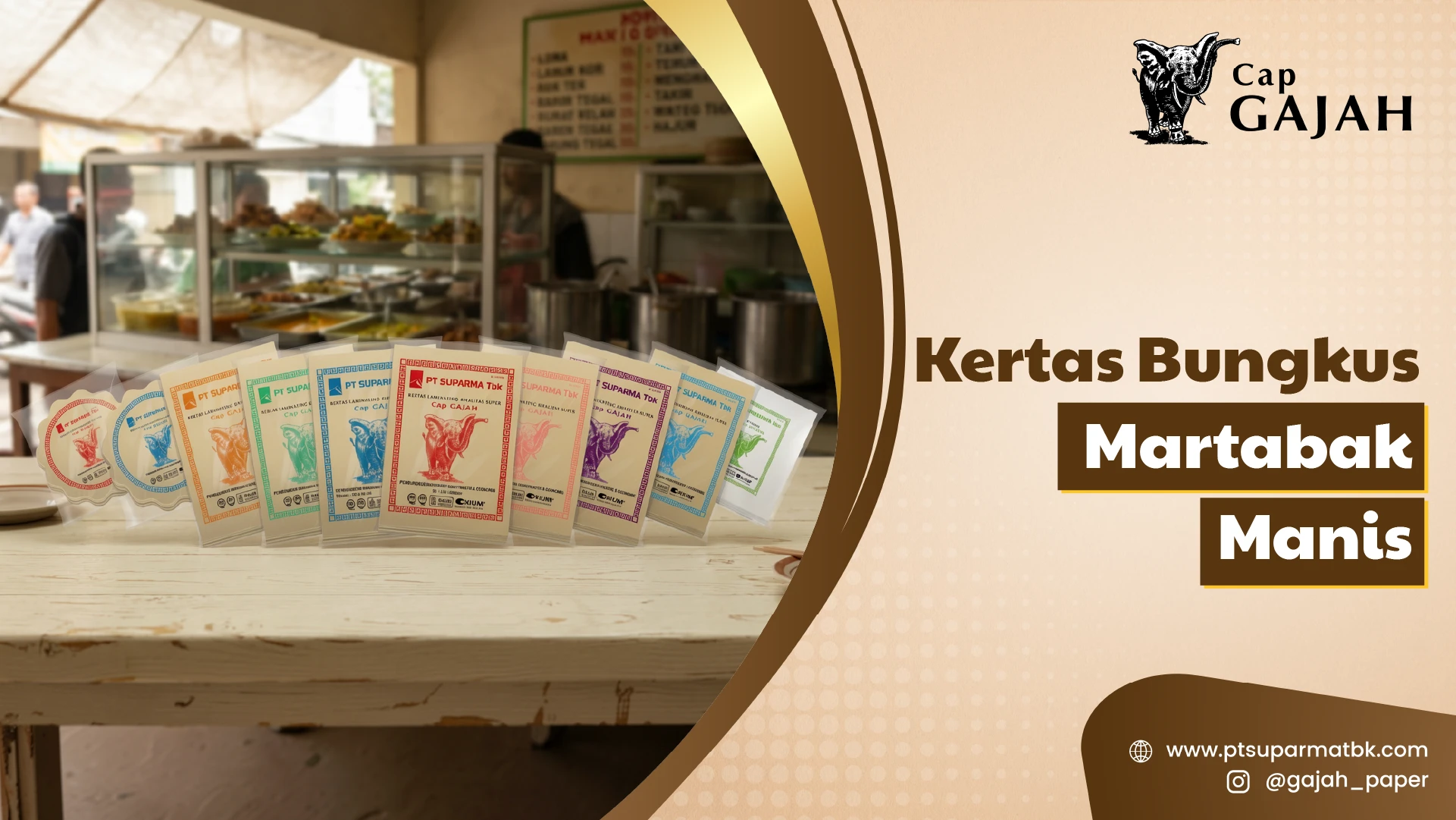 Kertas Bungkus Martabak Manis