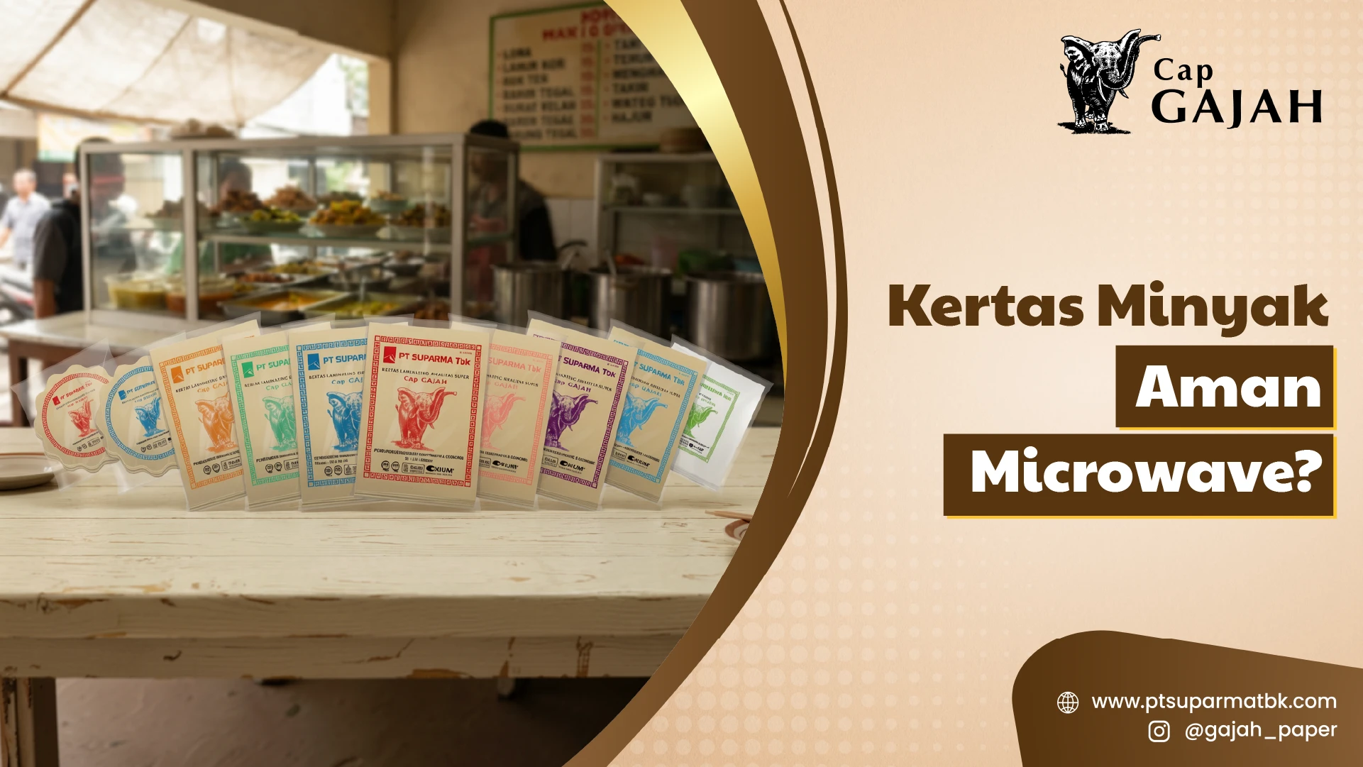 Kertas Minyak Aman Microwave