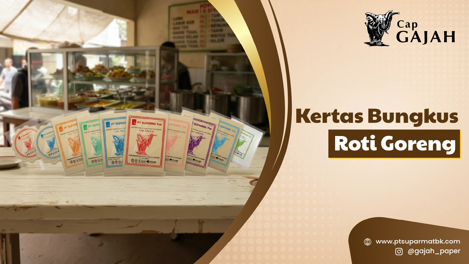 Kertas Bungkus Roti Goreng