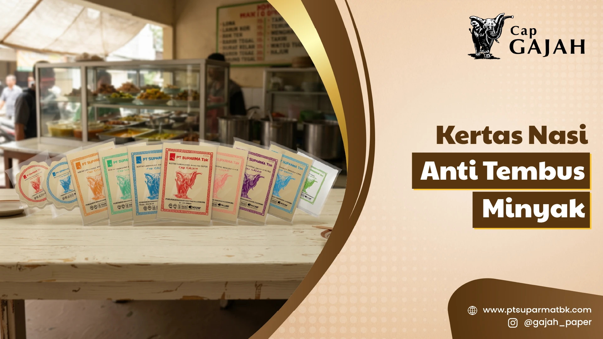 Nama Kertas Nasi Anti Tembus Minyak